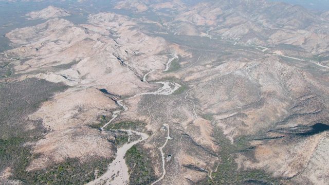 Winding Roads Through Arid Mountain Landscape
