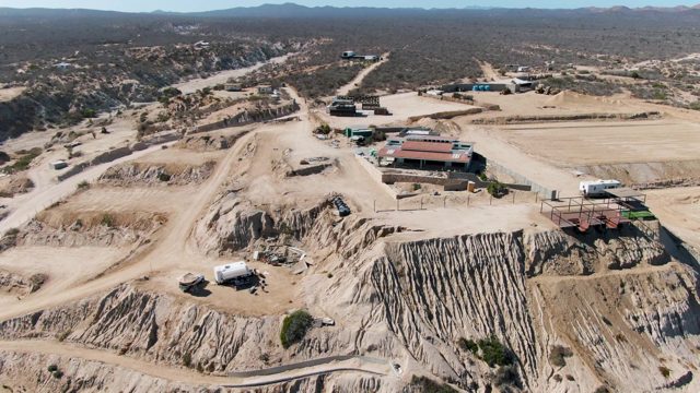 Aerial Survey of Desert Excavation Site