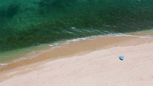 Gentle Ocean Waves Lapping Sandy Shore