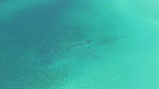 Shallow Turquoise Ocean Water Exposing Sandy Beach
