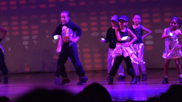 SAN JOSE DEL CABO BCS MEXICO-2023: Youth Dance Group Performing Synchronized Routines on Stage