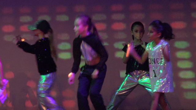 SAN JOSE DEL CABO BCS MEXICO-2023: Children Performing Synchronized Dance Routine on Stage