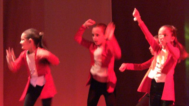 SAN JOSE DEL CABO BCS MEXICO-2023: Children Performing Synchronized Dance Routine on Stage