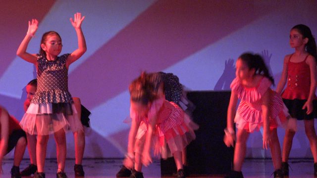 SAN JOSE DEL CABO BCS MEXICO-2023: Young Girls Performing a Synchronized Stage Dance Routine