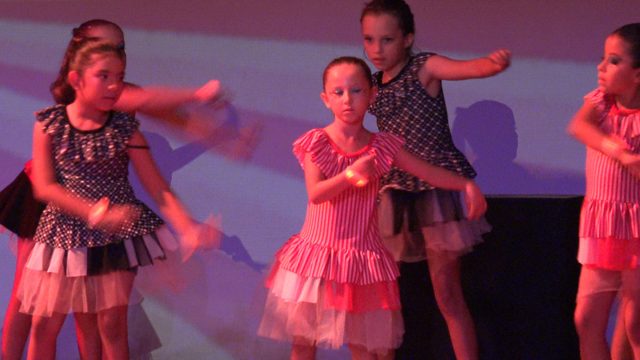 SAN JOSE DEL CABO BCS MEXICO-2023: Young Girls Performing a Dance Routine on Stage