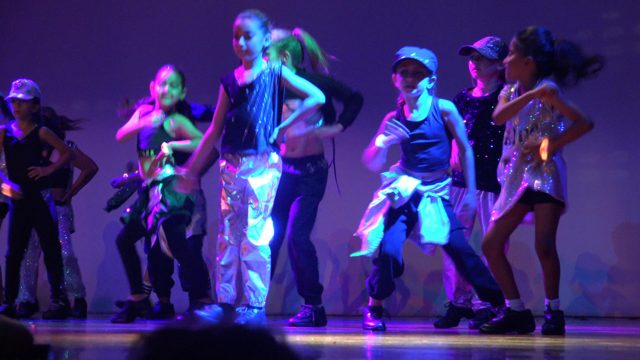 SAN JOSE DEL CABO BCS MEXICO-2023: Children's Dance Ensemble Performing Synchronized Stage Routine
