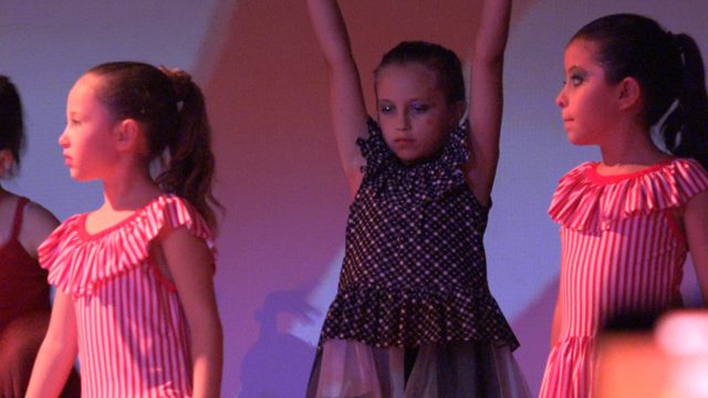 SAN JOSE DEL CABO BCS MEXICO-2023: Young Girls Performing a Dance Routine on Stage