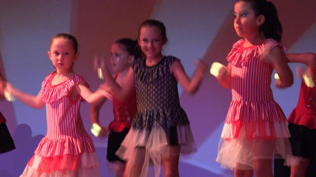 SAN JOSE DEL CABO BCS MEXICO-2023: Young Girls Performing a Dance Routine on Stage