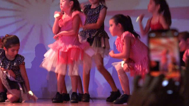 SAN JOSE DEL CABO BCS MEXICO-2023: Young Girls Performing a Dance Routine on Stage