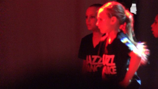 SAN JOSE DEL CABO BCS MEXICO-2023: Jazz Dance Students Performing with Colored Stage Lighting