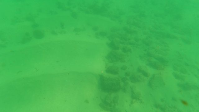 LOS BARIELLES BCS MEXICO-2023: Underwater Sandy Seabed with Scattered Rocks