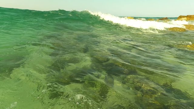 LOS BARIELLES BCS MEXICO-2023: Ocean Surface to Underwater Seabed Transition