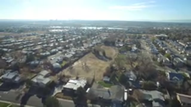 WESTMINSTER COLORADO-2016: Aerial Video Of Houses And Fields On A Clear Blue Sky