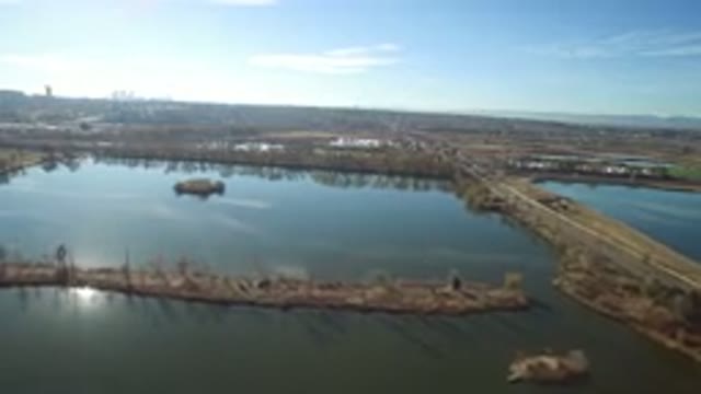 WESTMINSTER COLORADO-2016: Large Bodies Of Water That Is Separated By A Long Roadway