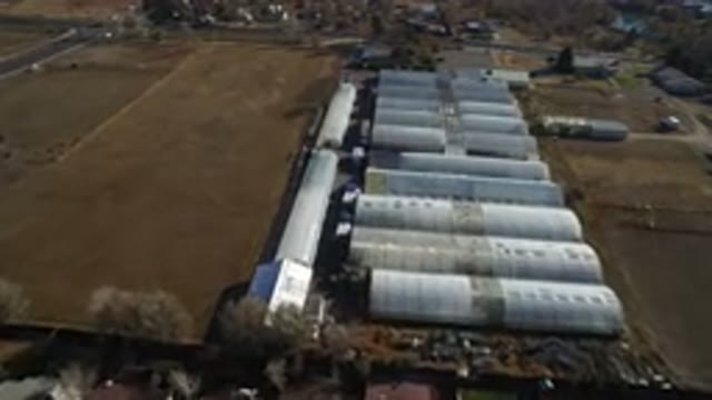 WESTMINSTER COLORADO-2016: Aerial View Of Agricultural Structure Canopy