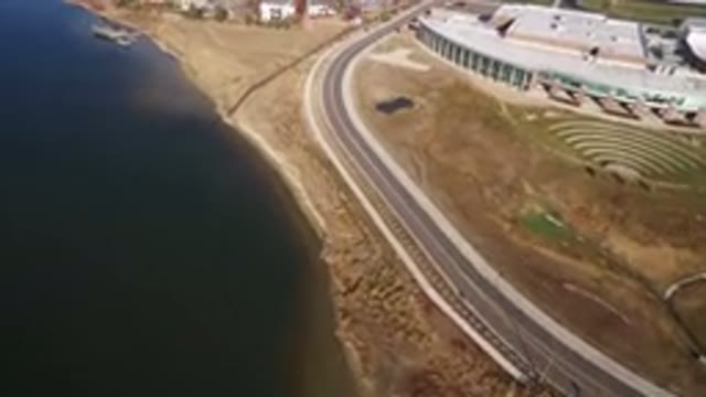 WESTMINSTER COLORADO-2016: Overhead View Of An Empty Highway Running Along The