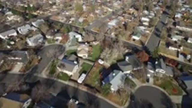 WESTMINSTER COLORADO-2016: Top View Drone View of Houses, Buildings, Colony, Trees