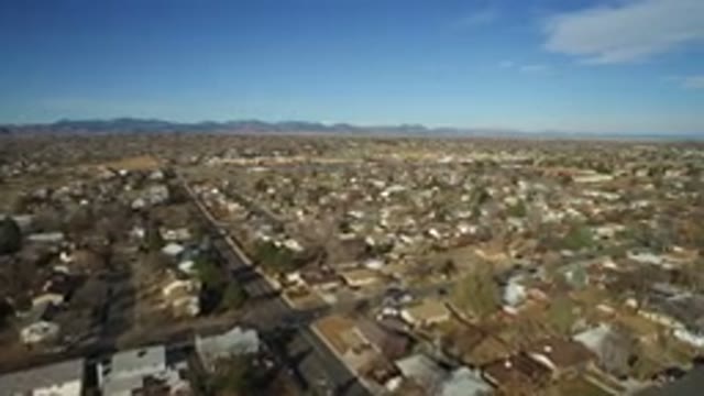 WESTMINSTER COLORADO-2016: Top View of Condo Buildings Under Blue Sky with Clouds