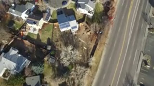 WESTMINSTER COLORADO-2016: Drone Footage Over Town Buildings And Street Homes
