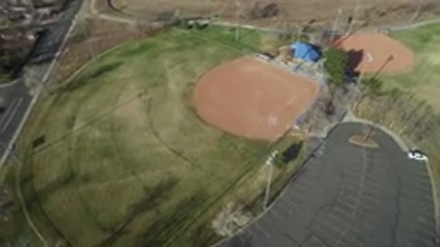 WESTMINSTER COLORADO-2016: Empty Baseball Field Midday Parking Lot No Game Being Played