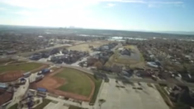 WESTMINSTER COLORADO-2016: Sky View Of A Neighborhood With A Baseball Field And