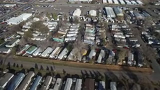 WESTMINSTER COLORADO-2016: Aerial View of Commercial Establishments With Durable Roofing