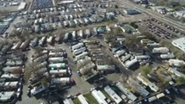 WESTMINSTER COLORADO-2016: A Parking Lot Filled With Vehicles Trucks Trailers