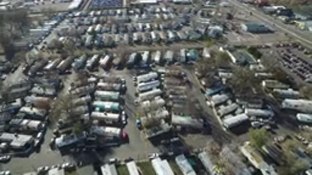 WESTMINSTER COLORADO-2016: A Work Area Filled With Truck Trailers And Other Vehicles