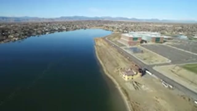WESTMINSTER COLORADO-2016: Beautiful Scenic Flight Over A Lake With A Gorgeous