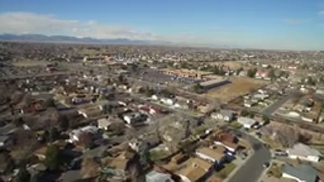 HIDDEN LAKE COLORADO-2016: Top View Or Drone View Colony Buildings