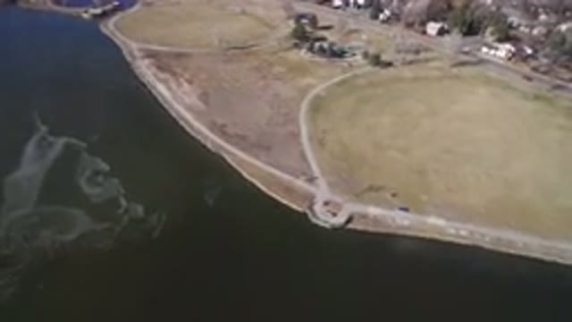 HIDDEN LAKE COLORADO-2016: Airplane View Of A Gray Sky Over A Small Town In Europe