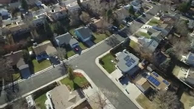 HIDDEN LAKE COLORADO-2016: Overhead Shot Of Neighborhood With Multiple Houses