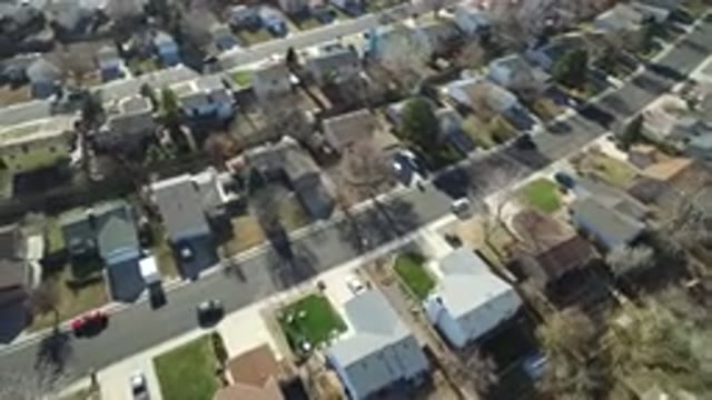 HIDDEN LAKE COLORADO-2016: Aerial View Of A Tight Compact Neighborhood With Cars
