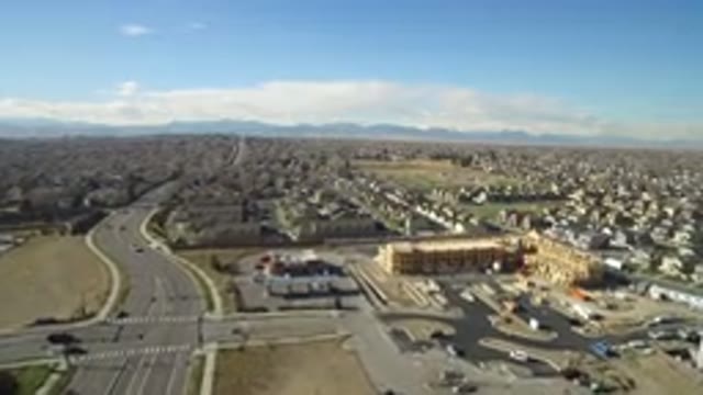 HIDDEN LAKE COLORADO-2016: Aerial View of a Nice City