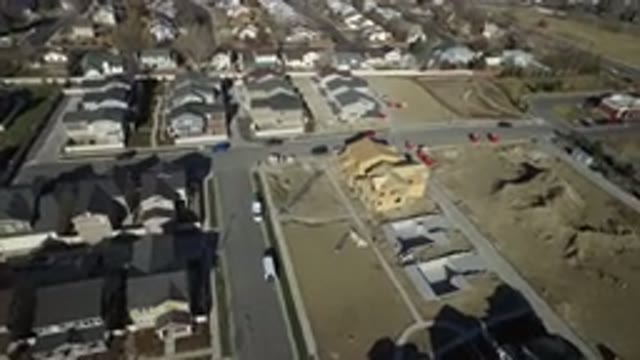 HIDDEN LAKE COLORADO-2016: Top View Drone View Houses Buildings Colony Trees