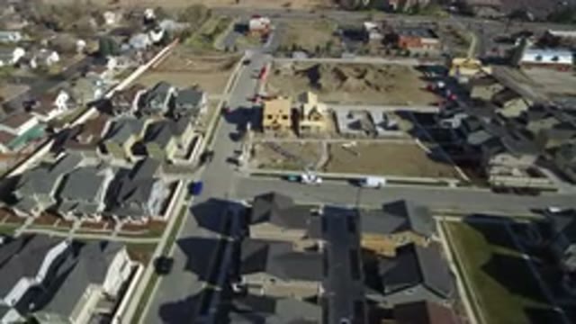 HIDDEN LAKE COLORADO-2016: Aerial View Of A Condominium Of Middle Class Houses