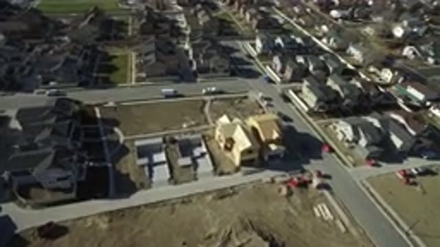 HIDDEN LAKE COLORADO-2016: Bird's Eye View Of Streets And Suburban Development