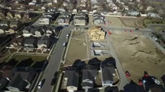 HIDDEN LAKE COLORADO-2016: Drone Footage Over Housing Development Under Construction