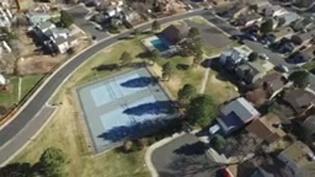HIDDEN LAKE COLORADO-2016: Bird View Of A Neighborhood Showing Different Houses