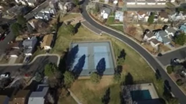 HIDDEN LAKE COLORADO-2016: Two Public Tennis Courts Captured in Camera