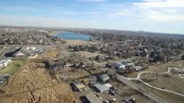 HIDDEN LAKE COLORADO-2016: Bird's Eye View Of Brownfields And Some Houses With