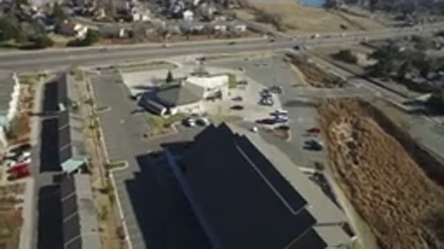 HIDDEN LAKE COLORADO-2016: Bird View Camera Top Buildings City Capacity Road