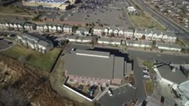 HIDDEN LAKE COLORADO-2016: Top View of Buildings and Cars and Roads