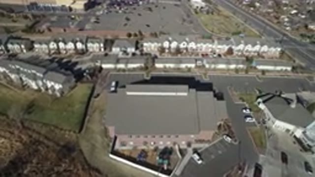 HIDDEN LAKE COLORADO-2016: Bird View Of City And Roof Tops