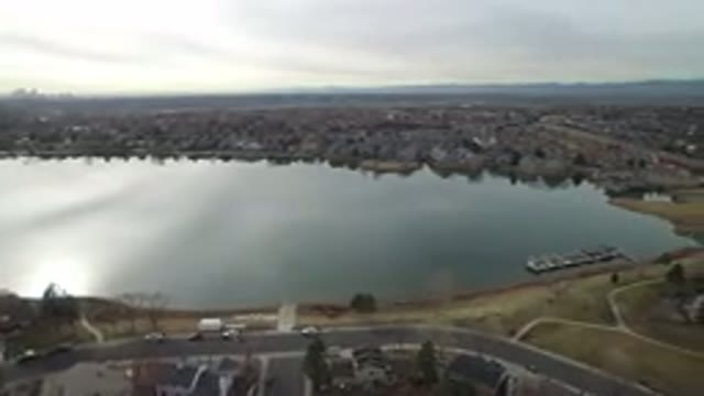 WESTMINSTER COLORADO-2016: Aerial View Of Lake Surrounded By Buildings