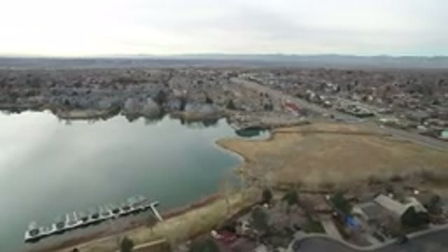 WESTMINSTER COLORADO-2016: Aerial Footage Over a Large Town from a Distance