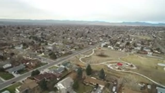 WESTMINSTER COLORADO-2016: Overhead View Of A Residential Area With Blocks Of Homes