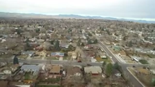 WESTMINSTER COLORADO-2016: Awesome Aerial View Above A Town