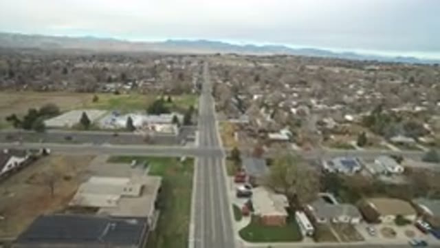 WESTMINSTER COLORADO-2016: Urban Housing Surrounding School Along A Street