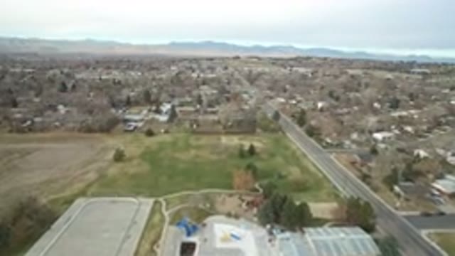 WESTMINSTER COLORADO-2016: Eagle Zooming In An Industrial Park Surrounded By The